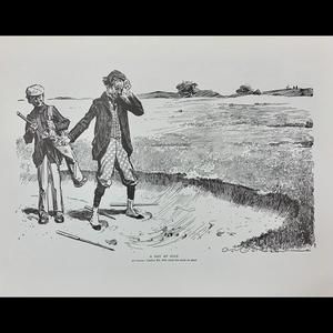 A Day At Golf Vintage Print By Charles Dana Gibson
